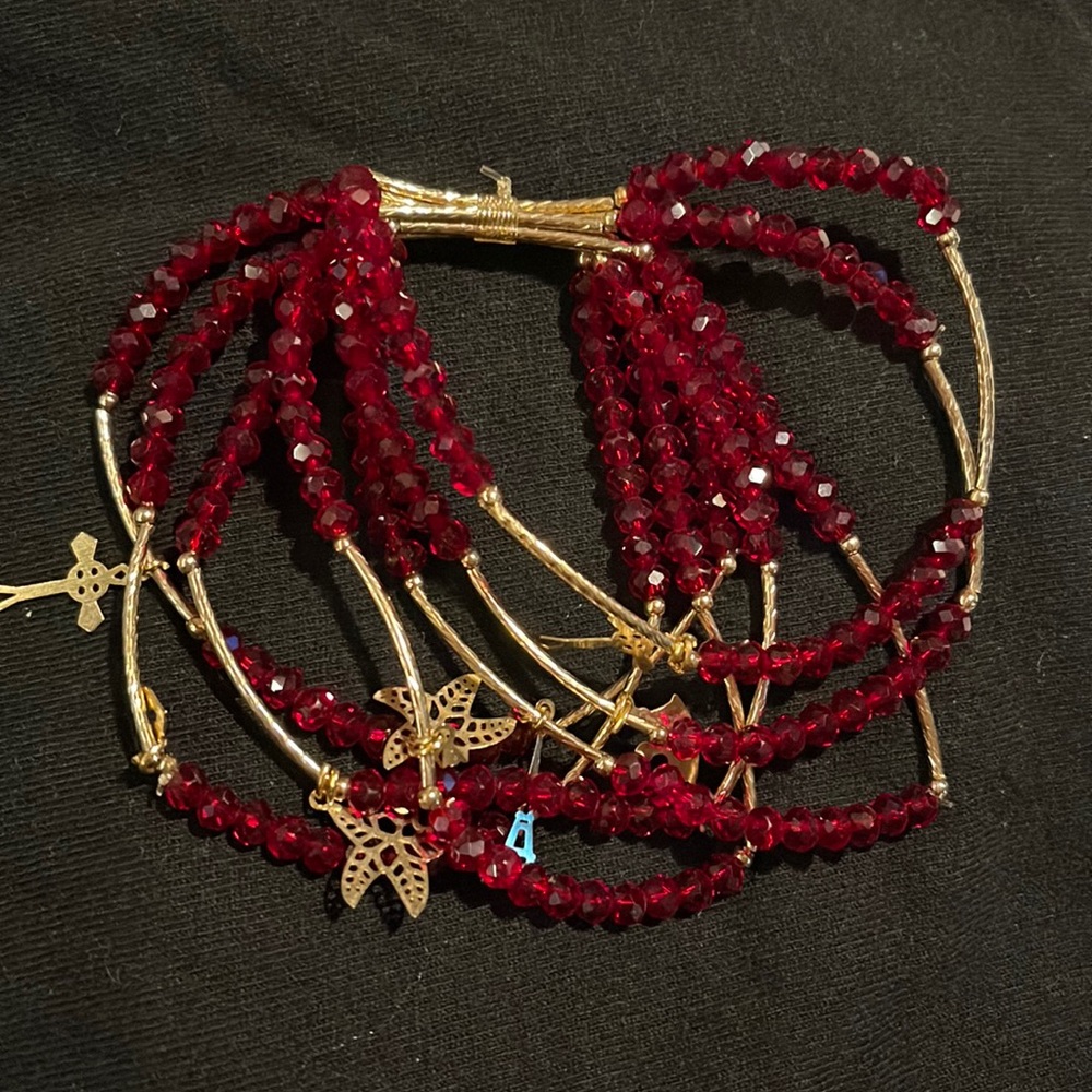 Red/ Rojo Semanario Bracelets